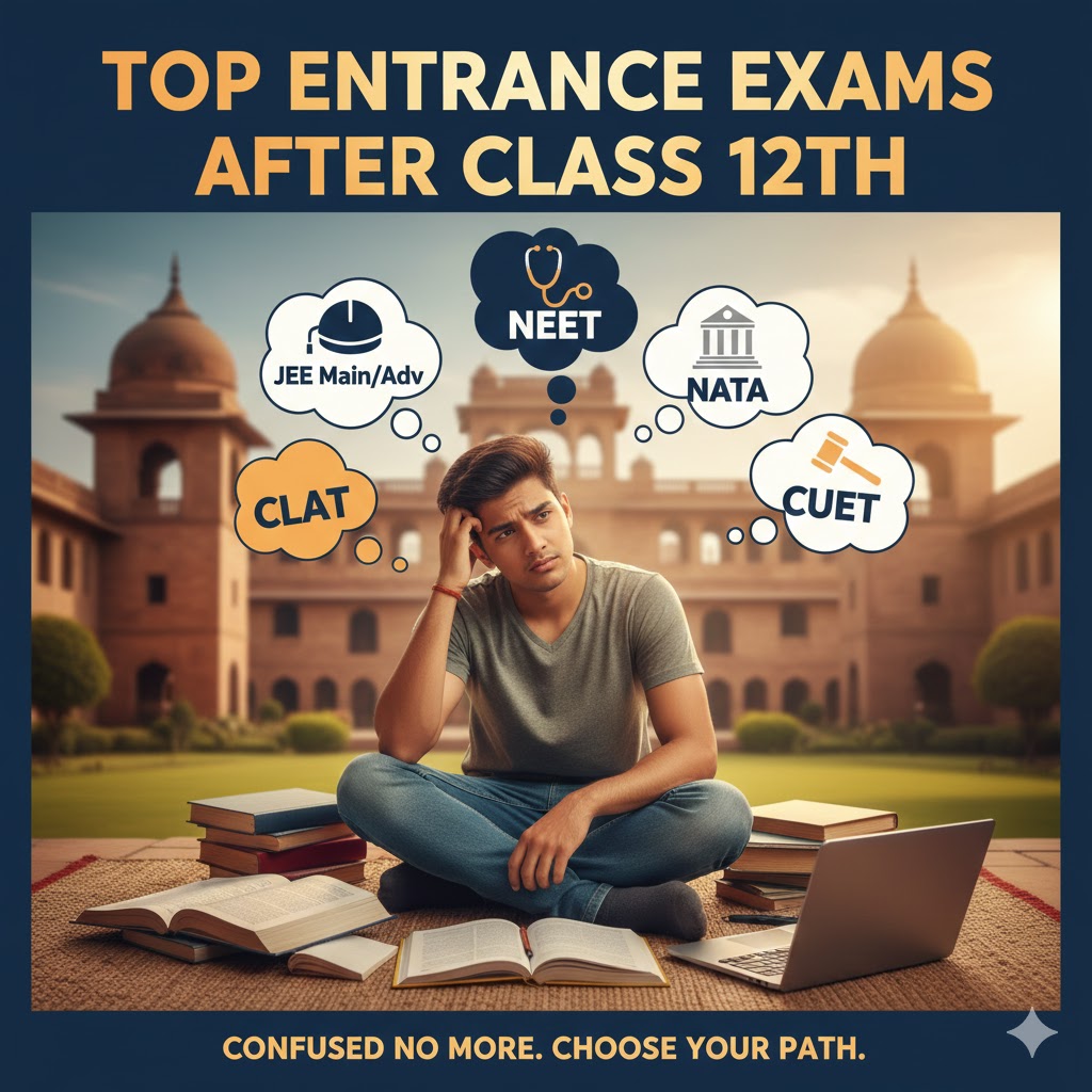 Top entrance exams after class 12th